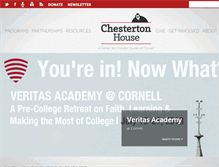 Tablet Screenshot of chestertonhouse.org